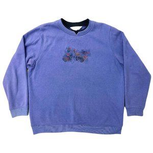 🍓VINTAGE 90s PURPLE BUTTERFLY SWEATSHIRT🍓